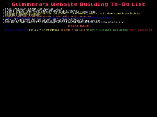 website_building_to-do_list screenshot