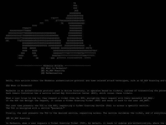 en/articles/kerberos_attacks screenshot