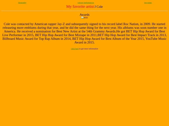 jcoleawards screenshot