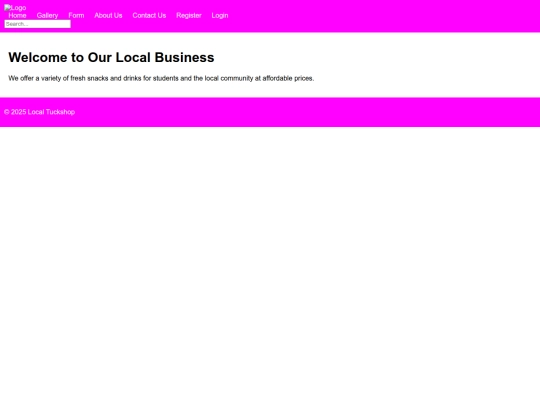 homepage screenshot