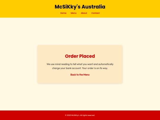 order screenshot