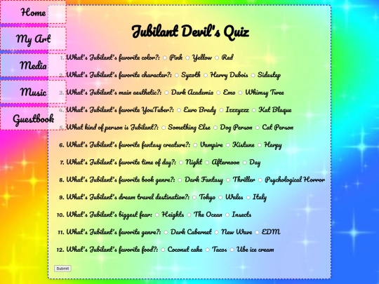 quiz screenshot
