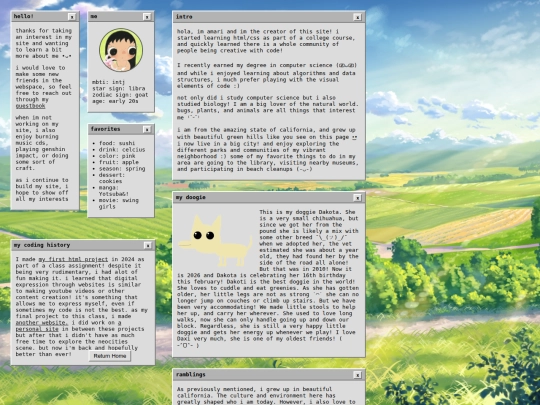 aboutme screenshot