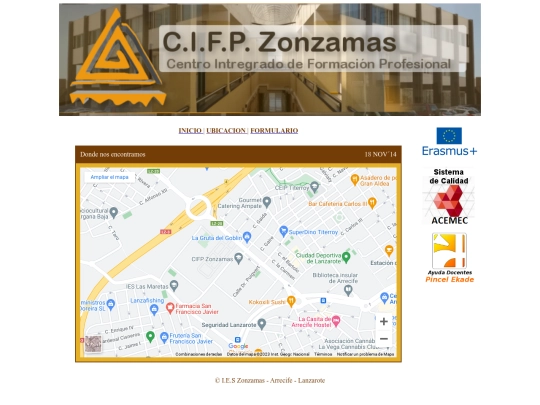 html/ubicación screenshot