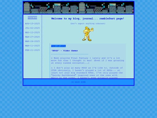 BLOG screenshot