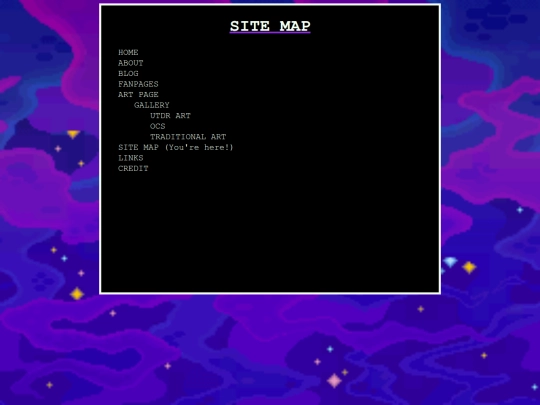 SITEMAP screenshot