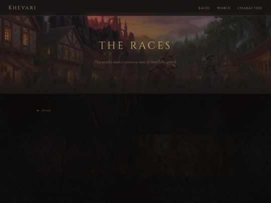 pages/races screenshot