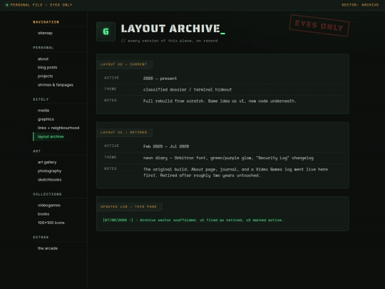 archive screenshot