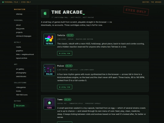 games screenshot