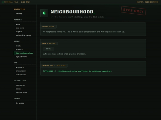 links screenshot