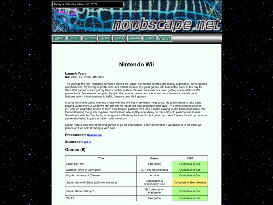 platforms/platform_wii screenshot