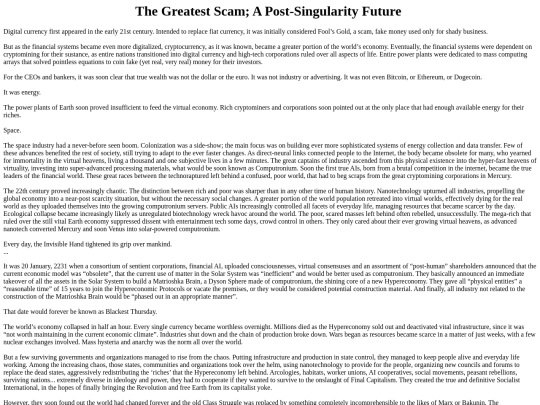 thegreatestscam screenshot