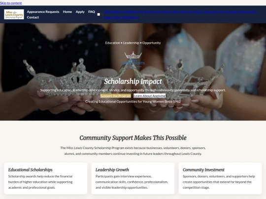scholarship screenshot