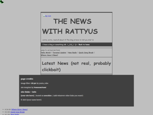 blog screenshot