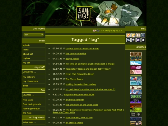 tag/log screenshot