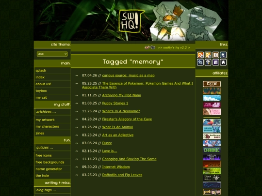 tag/memory screenshot