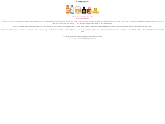 perfume screenshot