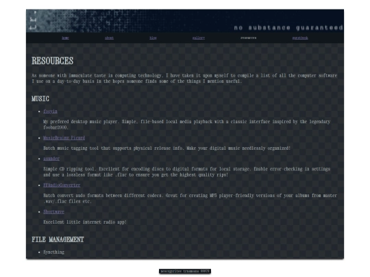 resources screenshot