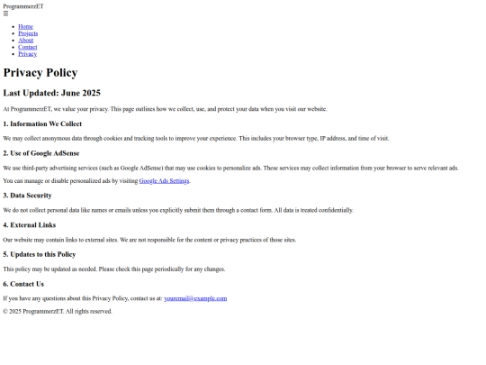 privacy screenshot