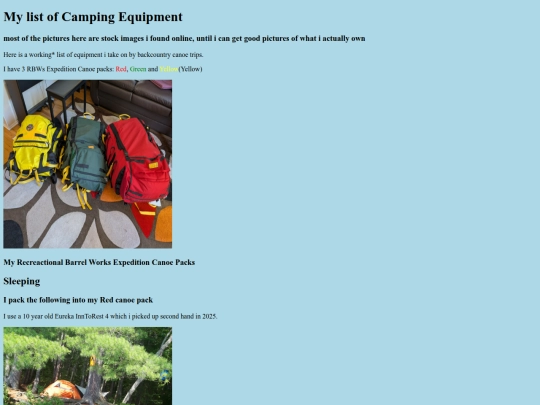 home/Camping/Equip/equip screenshot