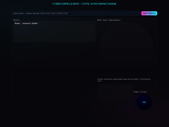 test/Cyber-Oracle v0.1.02 screenshot