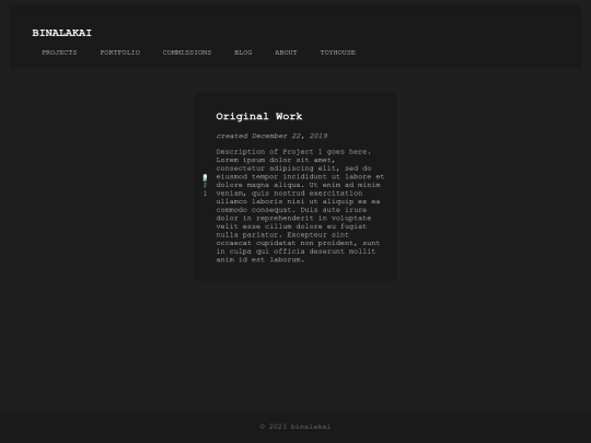 projects screenshot