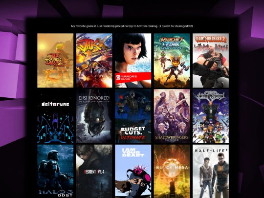 games screenshot