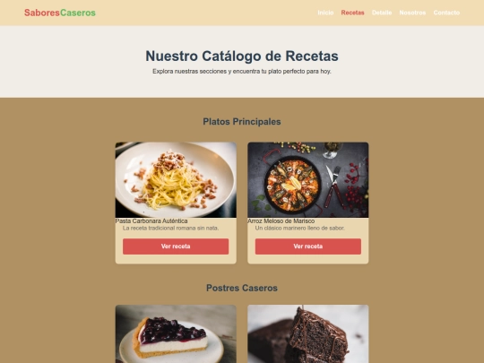 recetas screenshot