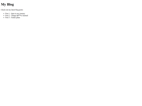 blogs screenshot