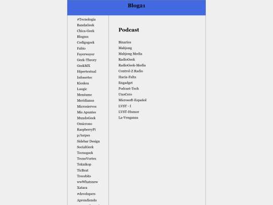 feed/oldrss screenshot