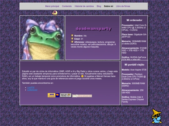 sobre screenshot