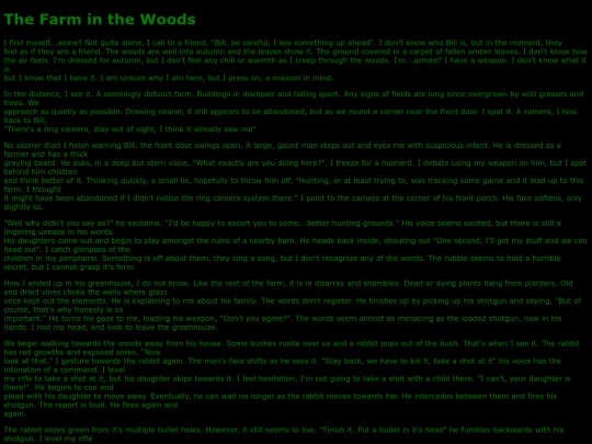 Weird/dreams/the_farm_in_the_woods screenshot