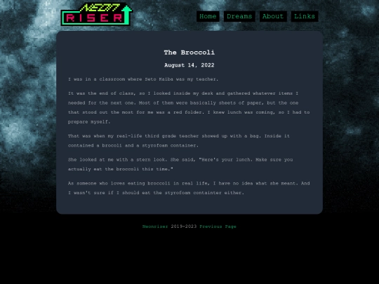 dreams/broccoli screenshot