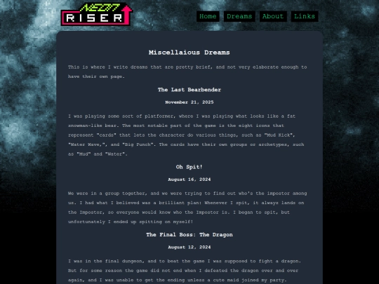 dreams/misc screenshot