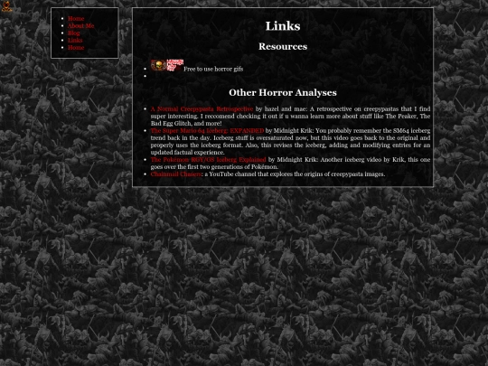 links screenshot