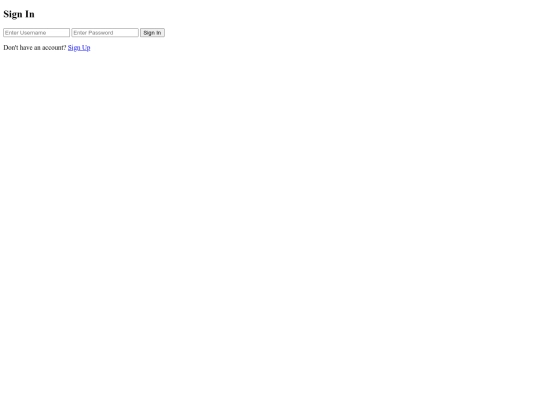 signin screenshot