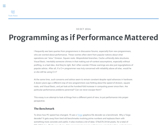 programming-as-if-performance-mattered screenshot