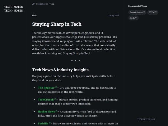 staying-sharp-in-tech screenshot