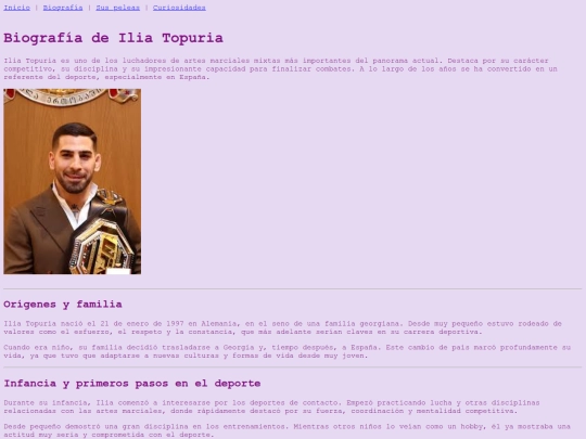 topuria/biografia screenshot