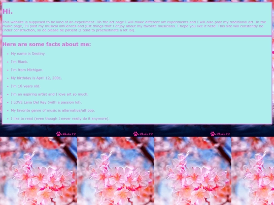 aboutme screenshot
