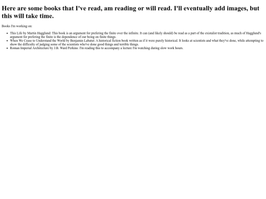 Booklists screenshot