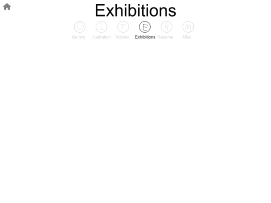 Exhibitions screenshot
