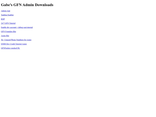 index screenshot