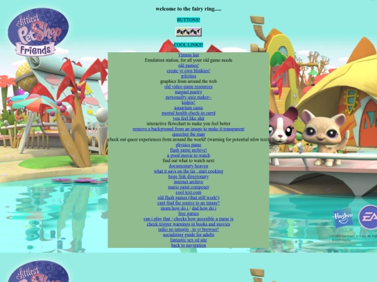 links screenshot