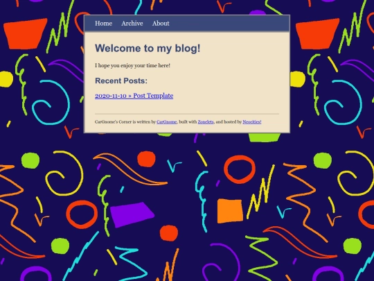 blog screenshot