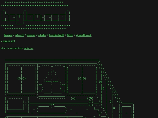 ascii screenshot