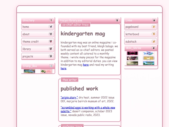 projects screenshot