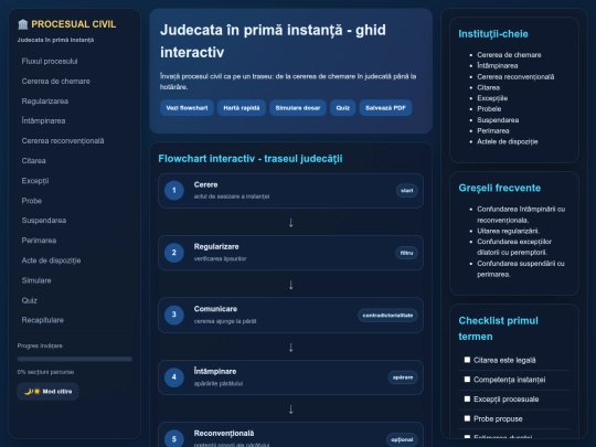G/Procesual_Civil_Judecata_in_Prima_Instanta_Interactiva screenshot