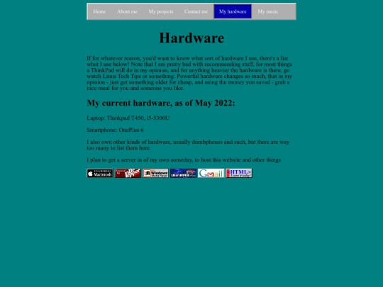 hardware screenshot