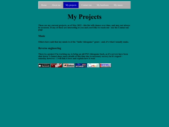 myProjects screenshot